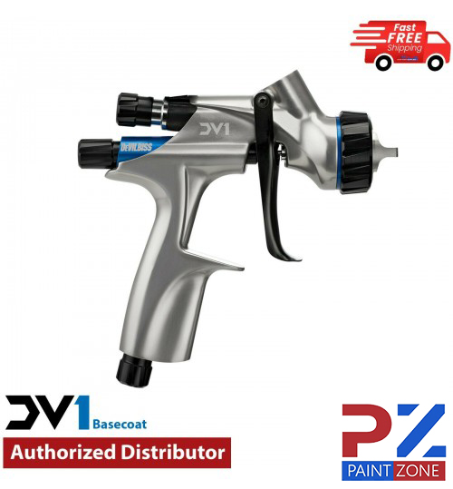 DeVilbiss Basecoat Paint Spray 1.2mm Gun with DV1-B PLUS HVLP Air Cap